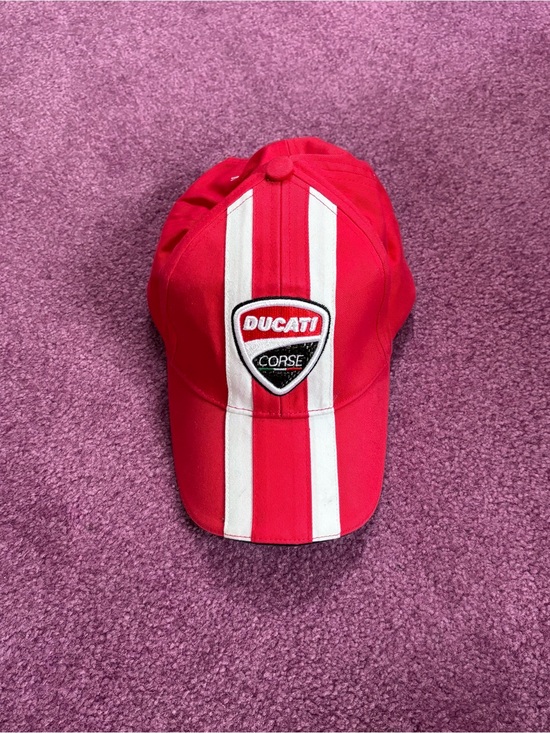 Ducati Corse Red Racing Stripe Cap